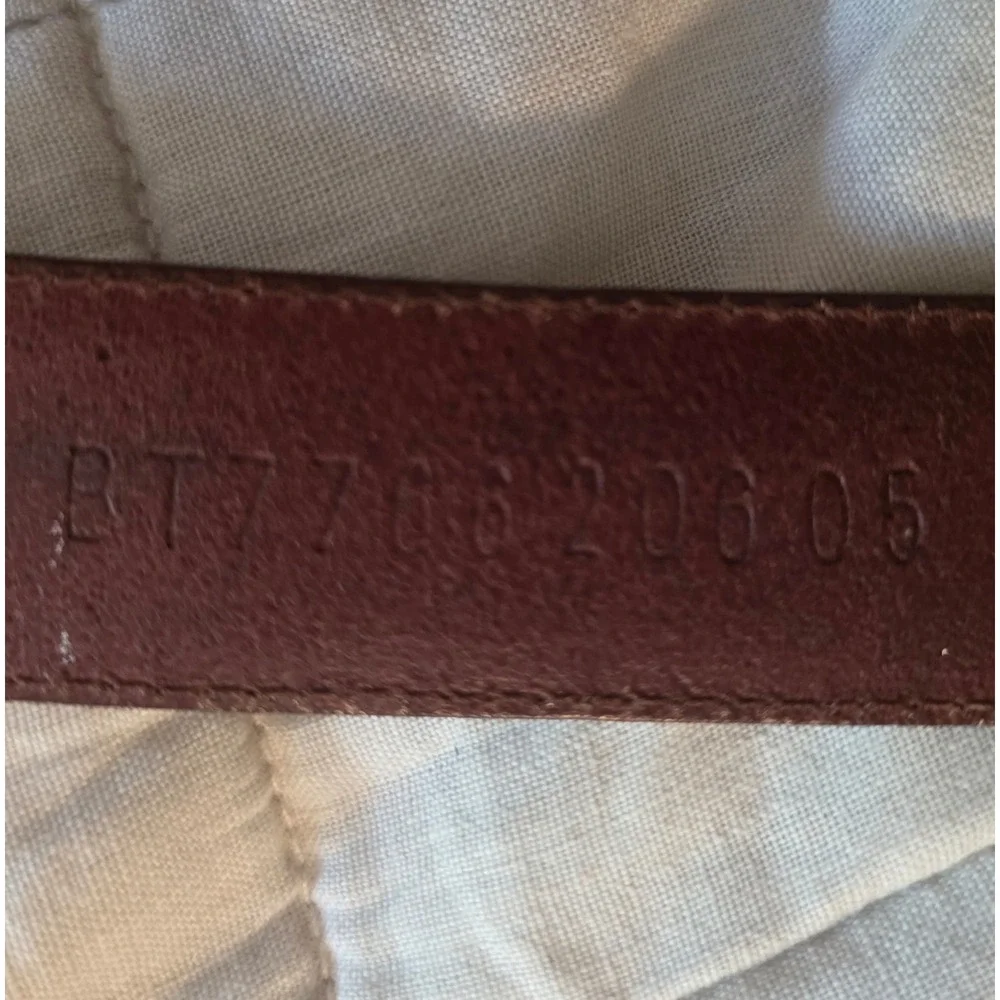 Fossil Leather Belt Womens 44 Brown Good Western Silver Concho BT7766-20605
